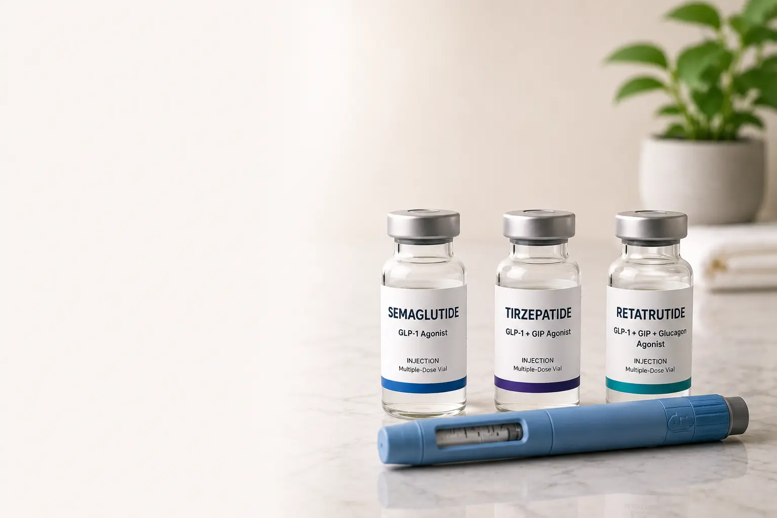 Semaglutide vs Tirzepatide vs Retatrutide